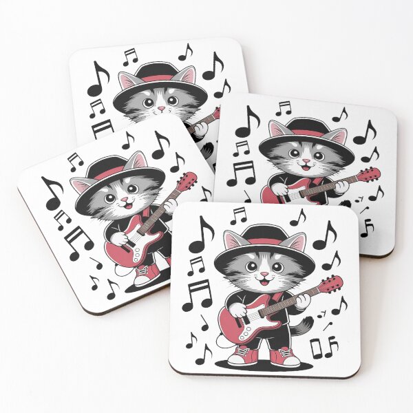 Item preview, Electric Guitar Cat Design designed and sold by QuiteOrbit.