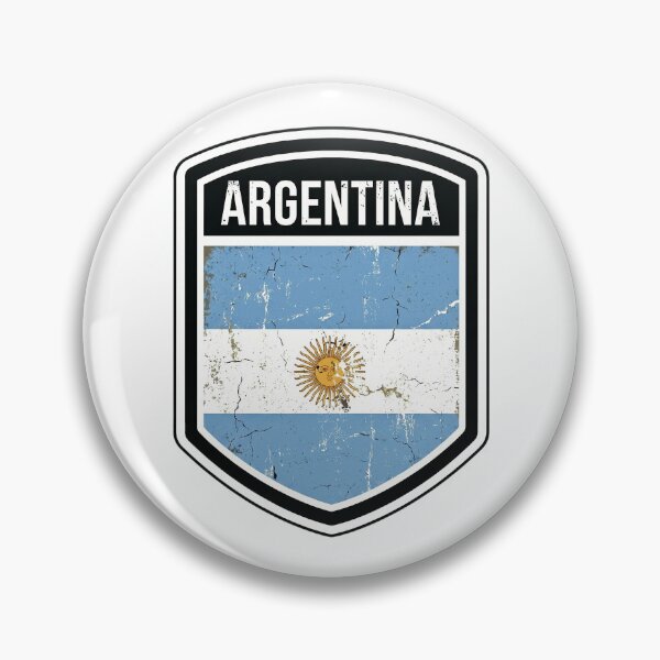 Item preview, Argentina Flag Shield Worn designed and sold by Linds + Enzo Designs.