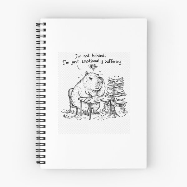 Artikelvorschau, Emotionale Pufferung, Capybara-Meme entworfen und verkauft von OmiStore067.