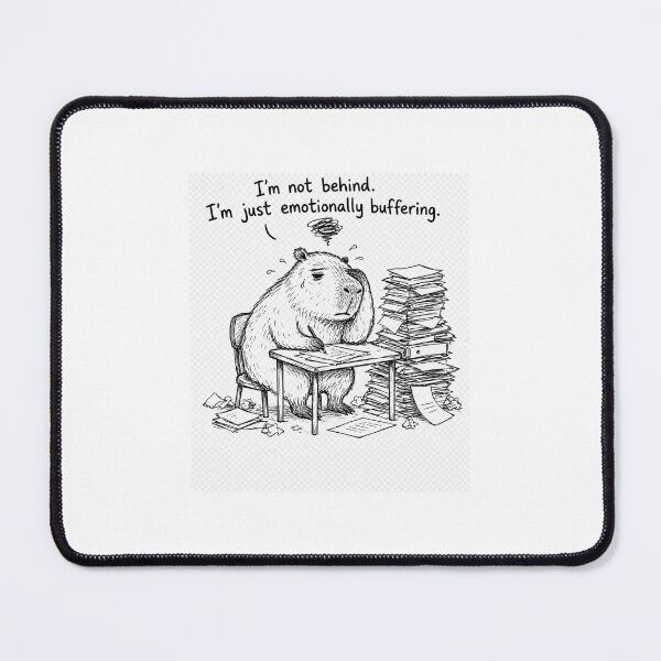 Item preview, Emotional Buffering , Capybara Meme designed and sold by OmiStore067.