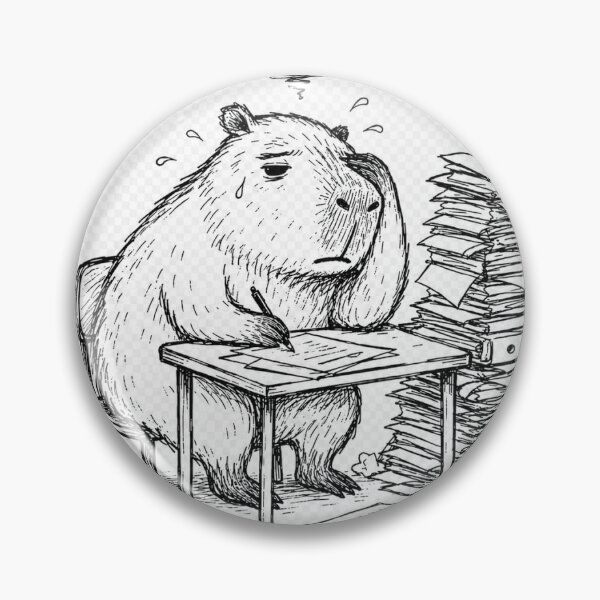 Artikelvorschau, Emotionale Pufferung, Capybara-Meme entworfen und verkauft von OmiStore067.
