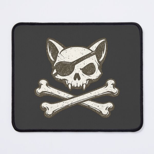 Item preview, Pirate Cat Skull — Rogue Spirit designed and sold by DreamMachine69.