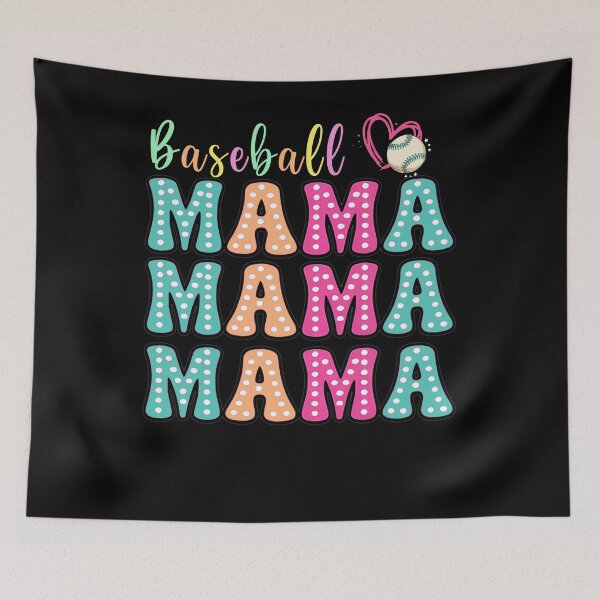 Item preview, Colorful Polka Dot Baseball Mama Tee designed and sold by KIROSALS.