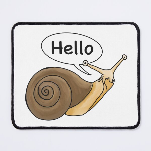 Item preview, Hello Snail Goofy Cartoon designed and sold by ProDigital-Art.