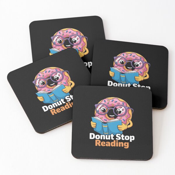 Item preview, Donut Stop Reading Cute Book Reader Bookworm Donut Day designed and sold by BlassmausArt.