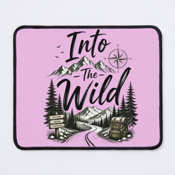 Item preview, Into The Wild Adventure Mountain Travel Typography Design designed and sold by Sanika arts .