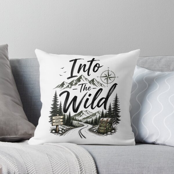 Item preview, Into The Wild Adventure Mountain Travel Typography Design designed and sold by Sanika arts .