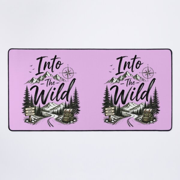 Item preview, Into The Wild Adventure Mountain Travel Typography Design designed and sold by Sanika arts .