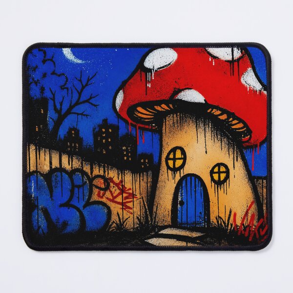 Item preview, Graffiti Mushroom House Street designed and sold by Modaozushi216.
