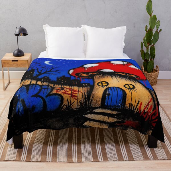 Item preview, Graffiti Mushroom House Street designed and sold by Modaozushi216.