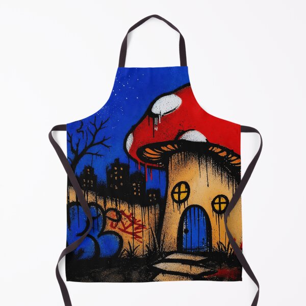 Item preview, Graffiti Mushroom House Street designed and sold by Modaozushi216.
