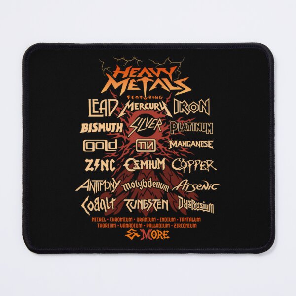 Item preview, Heavy Metals Parody Satire Science Element Music Festival Band  designed and sold by isatnelkaitio.