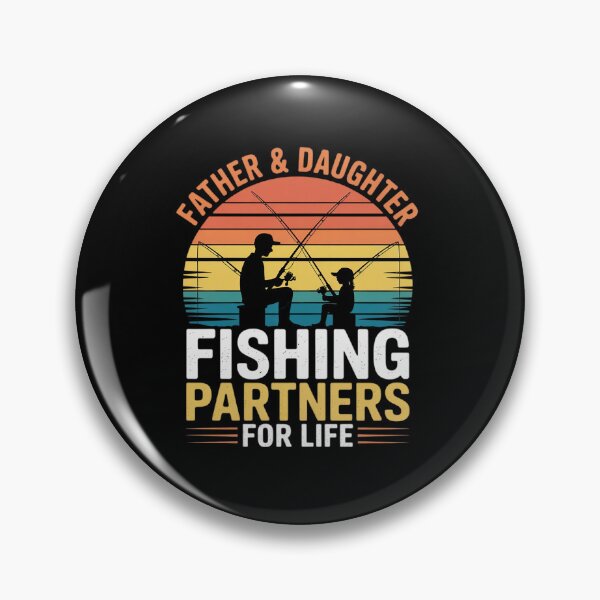 Item preview, Fisherman Dad and Daughter Fishing Partners For Life designed and sold by BlassmausArt.