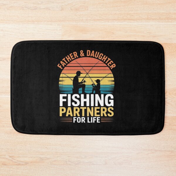 Item preview, Fisherman Dad and Daughter Fishing Partners For Life designed and sold by BlassmausArt.