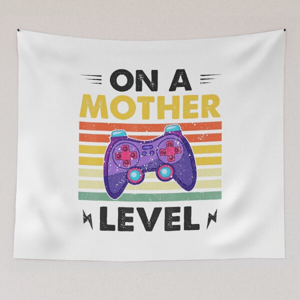 Item preview, On A Mother Level Gamer Mom Retro Gaming  designed and sold by zamiokaline.