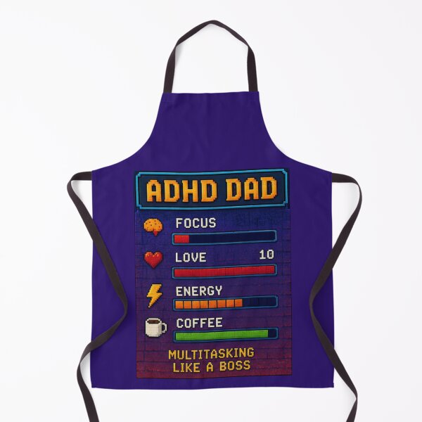 Item preview, ADHD Dad Multitasking Like a Boss Funny Gamer Stats Father's Day Gift designed and sold by CollectionsJEm.
