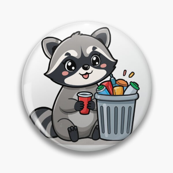Item preview, Cute Raccoon Trash Panda Sticker | Funny Cartoon Animal designed and sold by StickifyZone69.