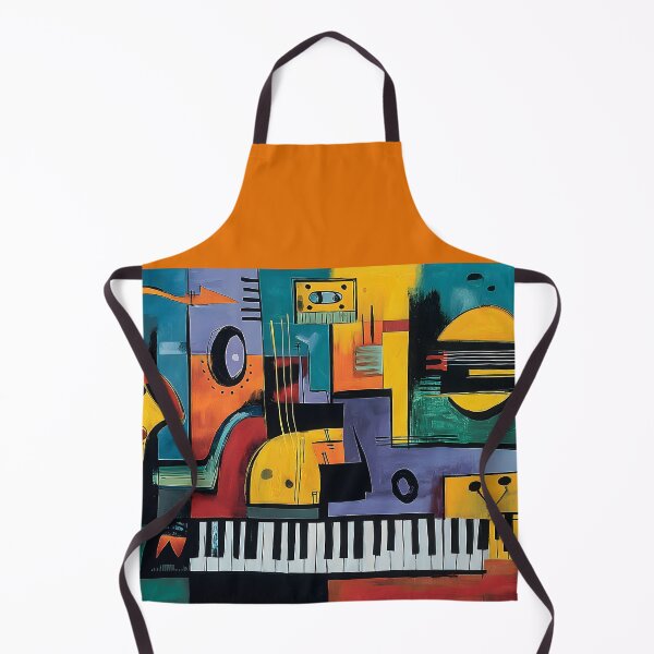 Item preview, Abstract Musical Harmony Composition - Bold Geometric Instruments with Vibrant Rhythm Inspired Art designed and sold by OlfactoART Studio.