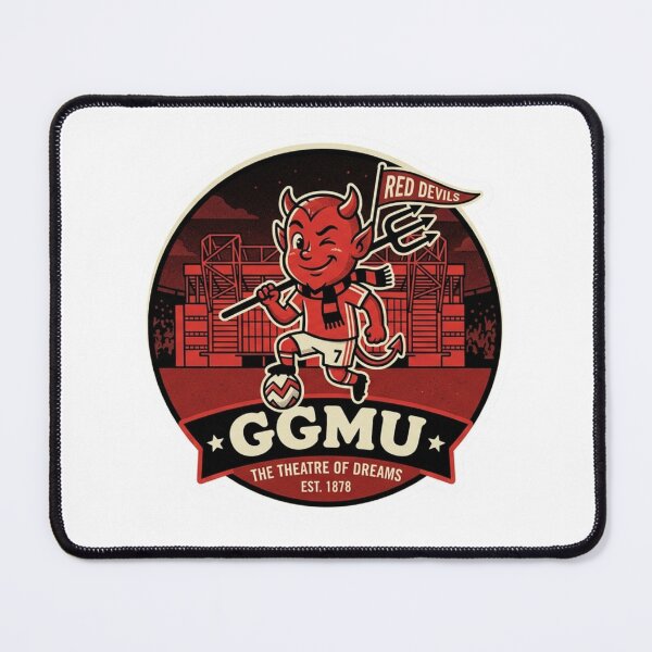 Item preview, Vintage Manchester Red Devils Football Mascot Sticker Illustration designed and sold by Deviantfant.