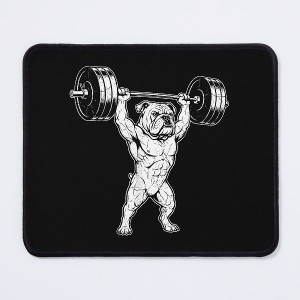 Item preview, Vintage Bulldog Weightlifting Retro Gym designed and sold by eliramaison.