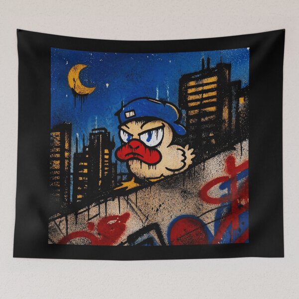 Item preview, Angry City Duck Graffiti  designed and sold by Modaozushi216.
