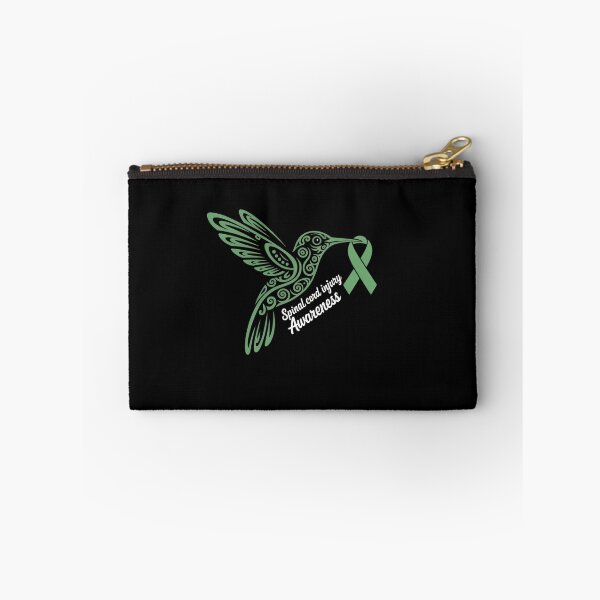 Item preview, Hummingbird Green Ribbon Spinal Cord Injury Awareness SCI designed and sold by BlassmausArt.