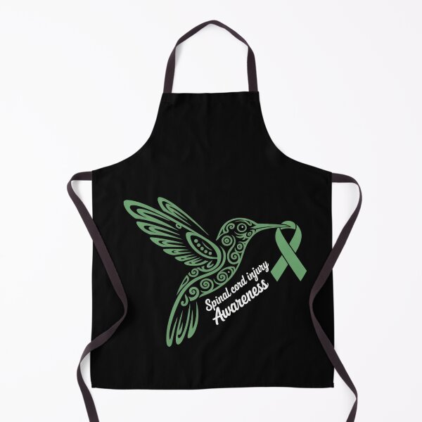 Item preview, Hummingbird Green Ribbon Spinal Cord Injury Awareness SCI designed and sold by BlassmausArt.