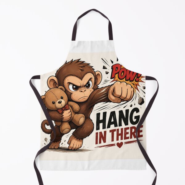 Item preview, Tough Little Monkey With Teddy Bear designed and sold by 1234saad.