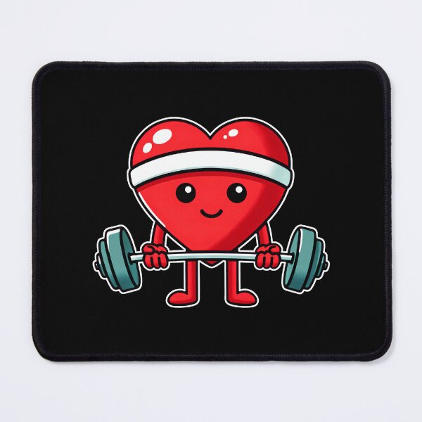 Item preview, Cute Heart Weightlifting Valentine Gym Hoodie designed and sold by eliramaison.