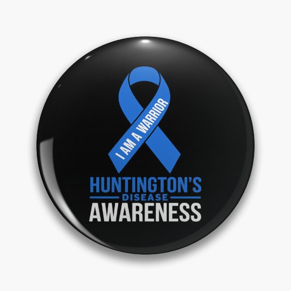 Item preview, Huntington's Disease Awareness Warrior Blue Ribbon Support designed and sold by BlassmausArt.