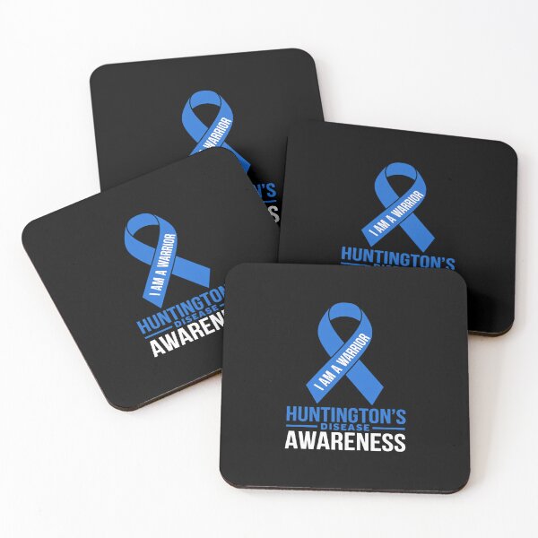 Item preview, Huntington's Disease Awareness Warrior Blue Ribbon Support designed and sold by BlassmausArt.