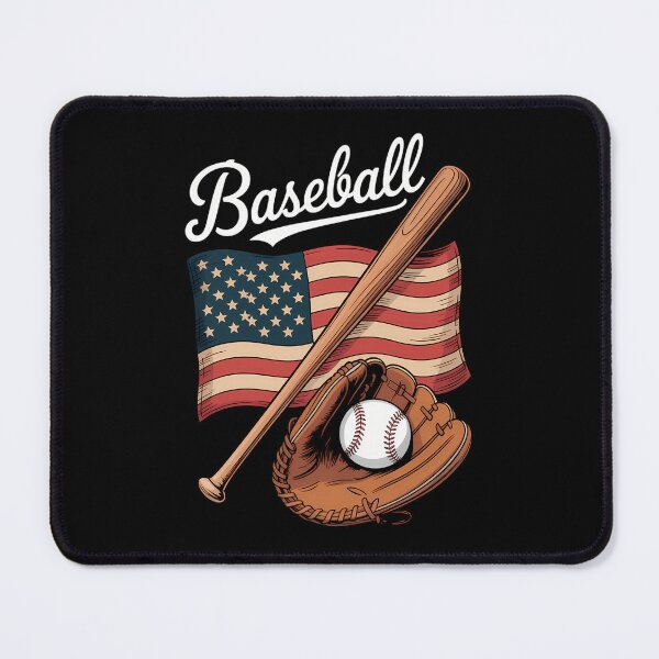 Item preview, American Flag Baseball Player Catcher Pitcher USA designed and sold by Botagazghlat.