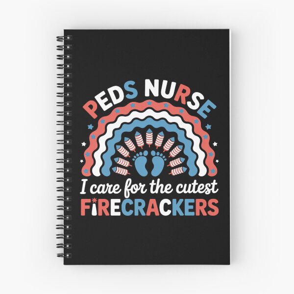 Item preview, I Care For The Cutest Firecrackers 4th Of July PEDS Nurse designed and sold by BlassmausArt.