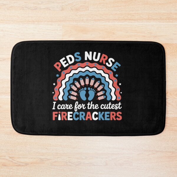Item preview, I Care For The Cutest Firecrackers 4th Of July PEDS Nurse designed and sold by BlassmausArt.