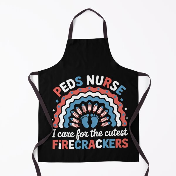 Item preview, I Care For The Cutest Firecrackers 4th Of July PEDS Nurse designed and sold by BlassmausArt.