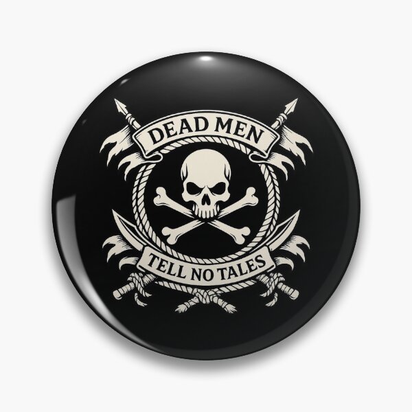 Item preview, Dead Men Tell No Tales — Pirate Skull Emblem designed and sold by DreamMachine69.