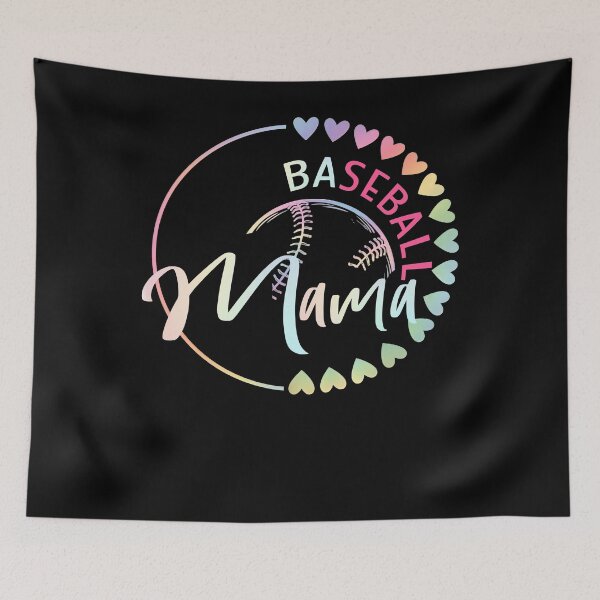 Item preview, Pastel Rainbow Baseball Mama Shirt designed and sold by KIROSALS.