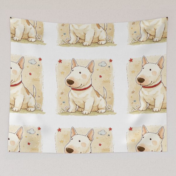 Item preview, Cute Bull terrier puppy dog designed and sold by MendaciousMina.