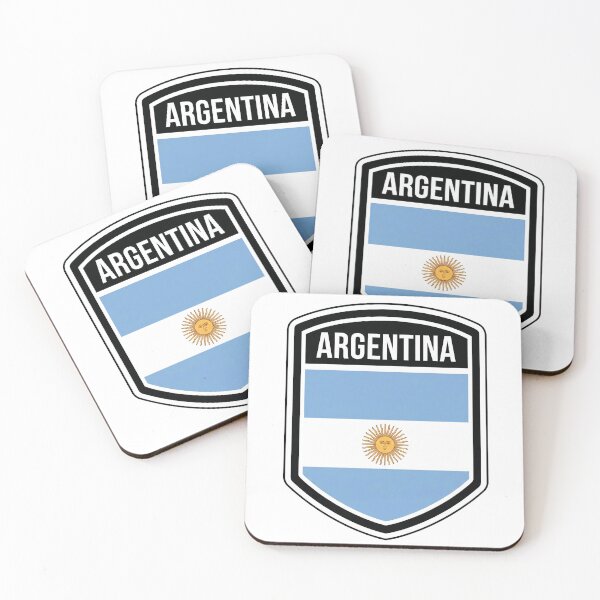 Item preview, Argentina Flag Shield designed and sold by Linds + Enzo Designs.