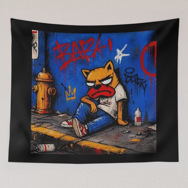 Item preview, Angry Street Cat Graffiti Urban designed and sold by Modaozushi216.