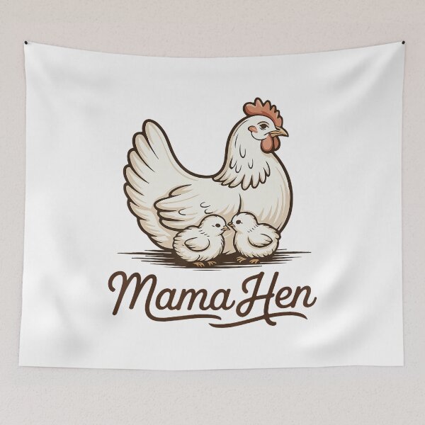 Item preview, Mama Hen Chicken Mom Vintage Farm designed and sold by zamiokaline.