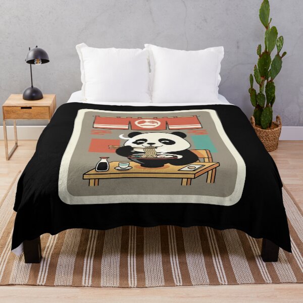 Item preview, Panda Eating Ramen Retro Cute designed and sold by JordynLadukeg65.