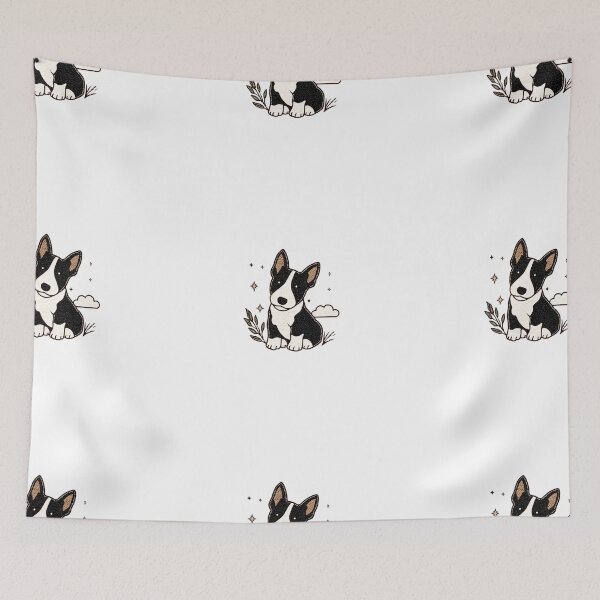 Item preview, Cute Bull terrier puppy dog designed and sold by MendaciousMina.