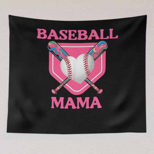 Item preview, Pink Baseball Mama Heart Bat Tee designed and sold by KIROSALS.