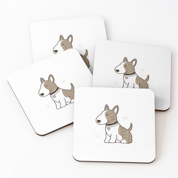 Item preview, Cute Bull terrier puppy dog designed and sold by MendaciousMina.