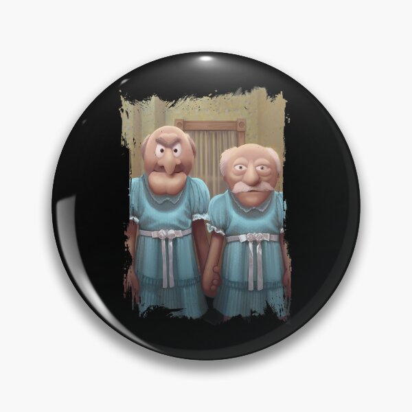 Item preview, Muppet Maniac Statler And Waldorf As The Grady Twins Meme designed and sold by DigitalArtQueen.