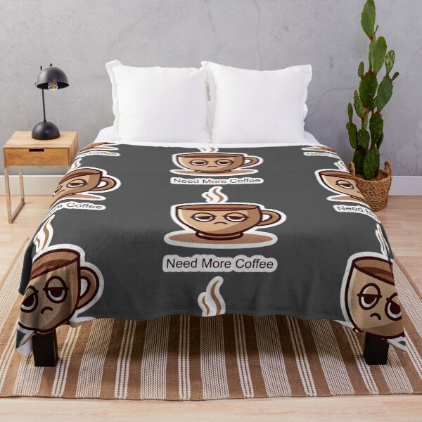 Item preview, Sleepy Coffee Cup Sticker – Need More Coffee designed and sold by Peppa Fig.