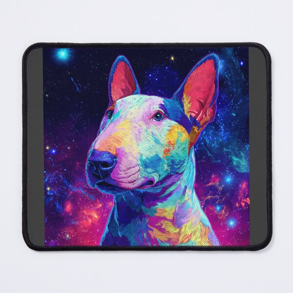 Item preview, Colorful Bull terrier puppy dog designed and sold by MendaciousMina.