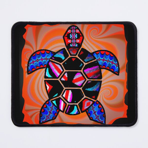 Item preview, Bright tribal turtle  designed and sold by The Green Faerie .