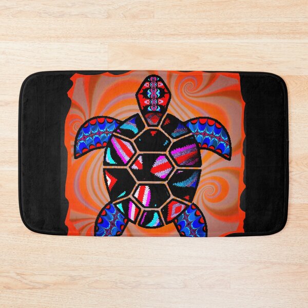 Item preview, Bright tribal turtle  designed and sold by The Green Faerie .